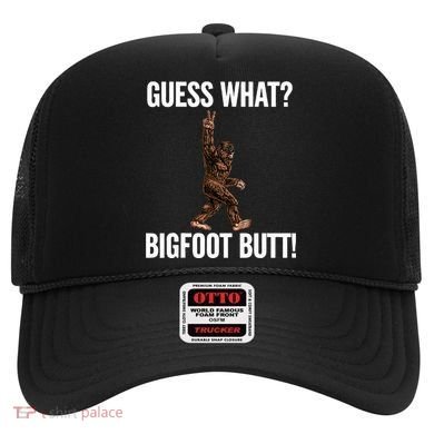 Guess What Bigfoot Butt Funny Sasquatch Peace Hat