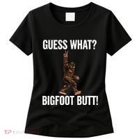 Guess What Bigfoot Butt Funny Sasquatch Peace Women's T-Shirt thumb 0