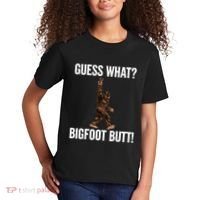 Guess What Bigfoot Butt Funny Sasquatch Peace Kids T-Shirt thumb 2