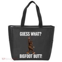 Guess What Bigfoot Butt Funny Sasquatch Peace Tote Bag thumb 0