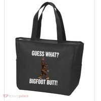 Guess What Bigfoot Butt Funny Sasquatch Peace Tote Bag thumb 3