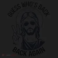 Guess Whos Back Funny Jesus Easter Christian Beanie thumb 2