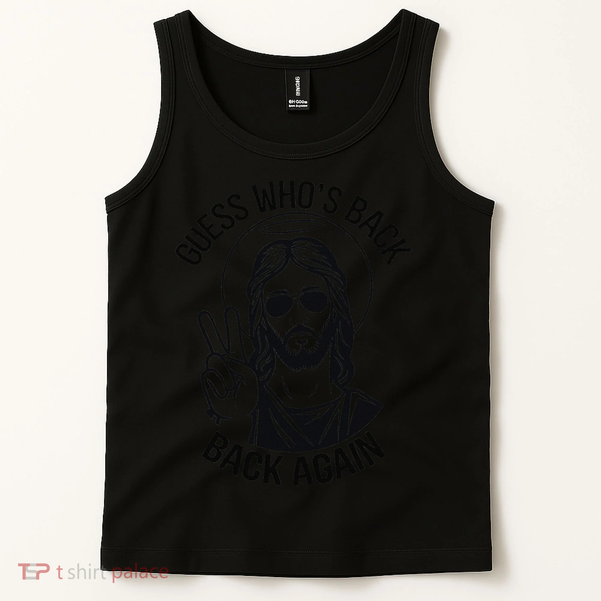Guess Whos Back Funny Jesus Easter Christian Tank Top