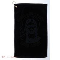 Guess Whos Back Funny Jesus Easter Christian Golf Towel thumb 0