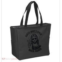 Guess Whos Back Funny Jesus Easter Christian Tote Bag thumb 2