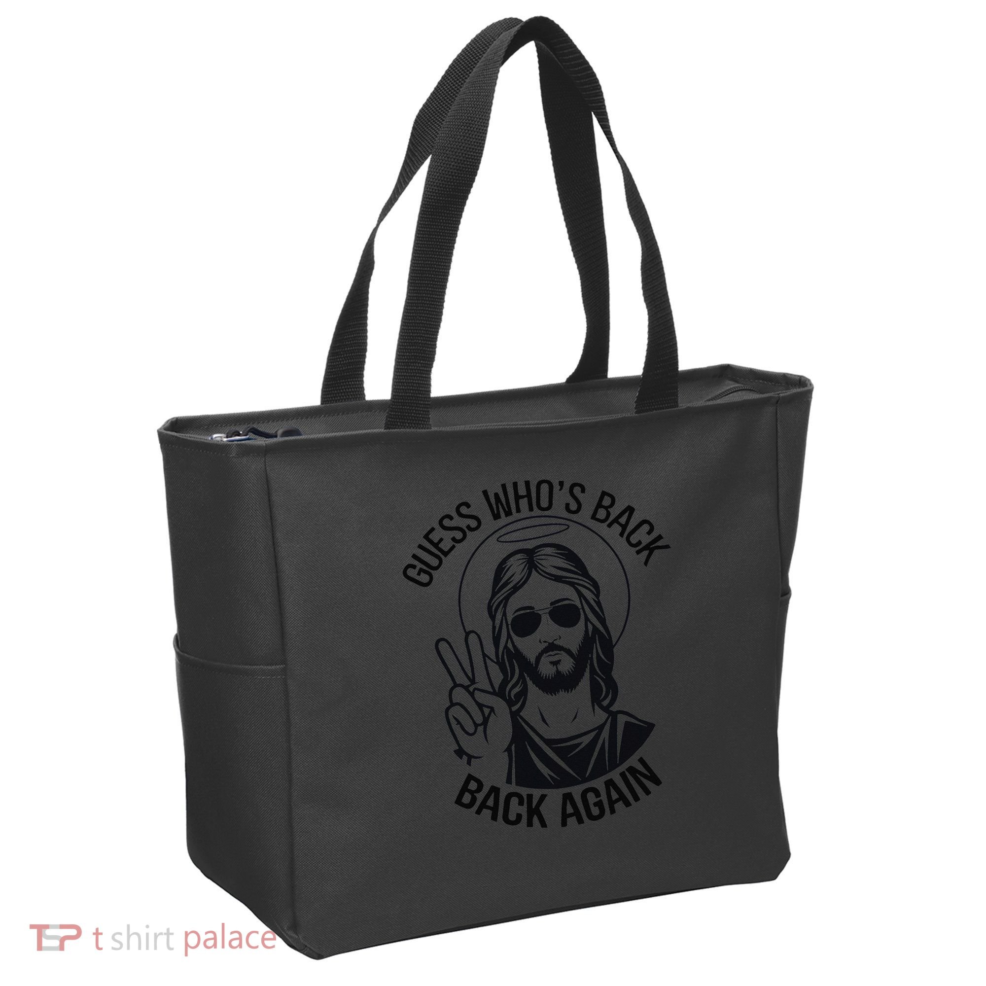 Guess Whos Back Funny Jesus Easter Christian Tote Bag