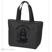 Guess Whos Back Funny Jesus Easter Christian Tote Bag thumb 3