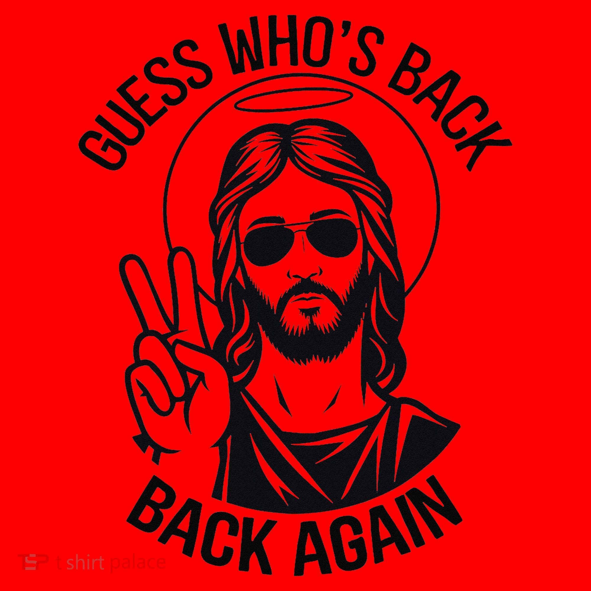 Guess Whos Back Funny Jesus Easter Christian Santa Hat