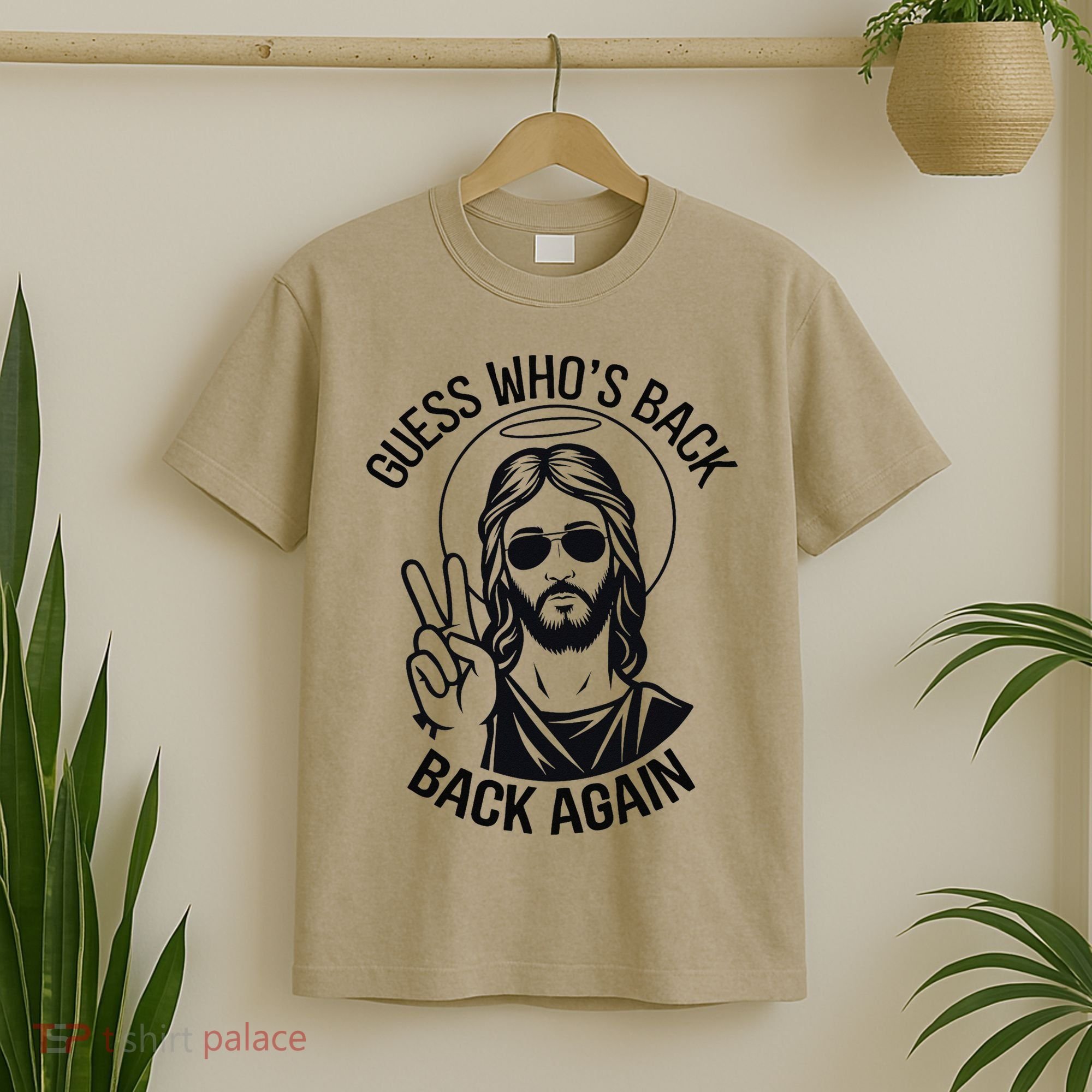 Guess Whos Back Funny Jesus Easter Christian T-Shirt