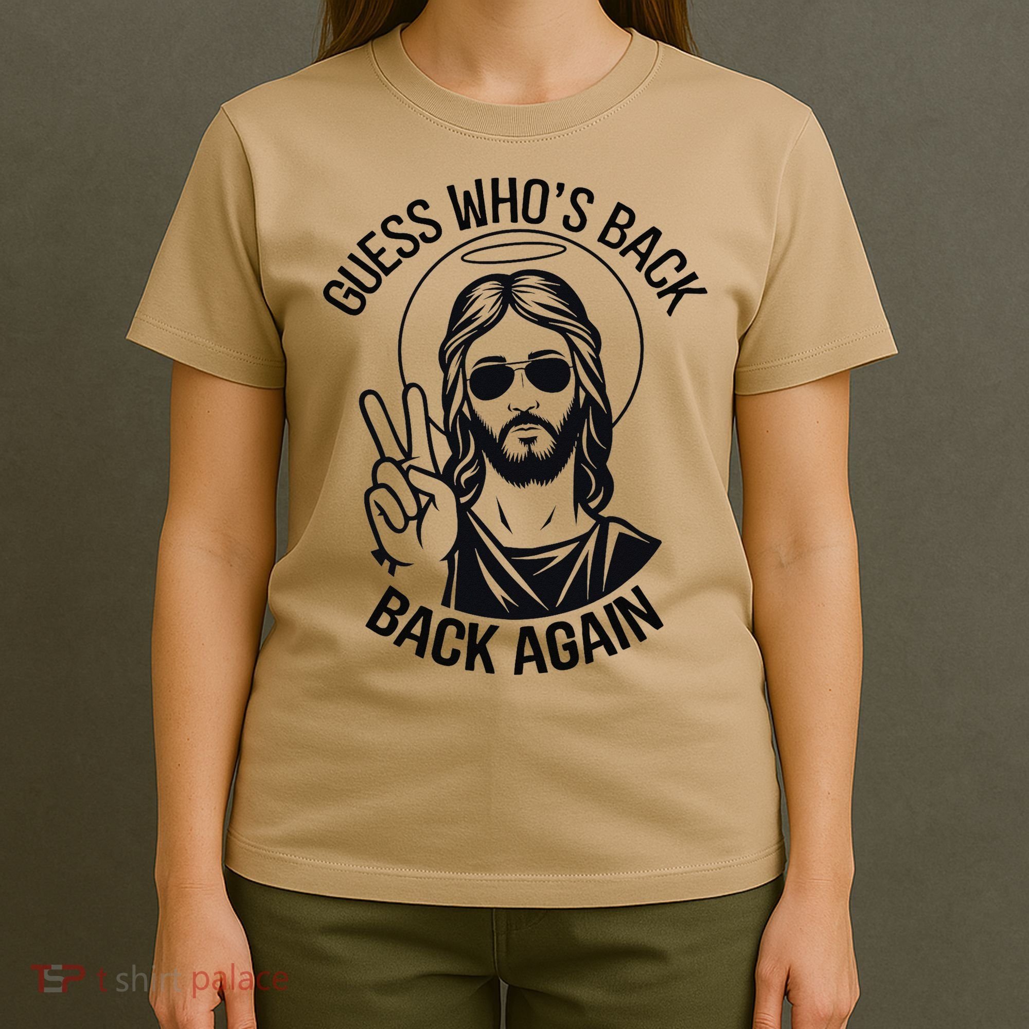 Guess Whos Back Funny Jesus Easter Christian T-Shirt