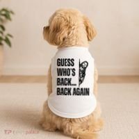 Guess Whos Back Again Jesus Easter Doggie Tank thumb 2