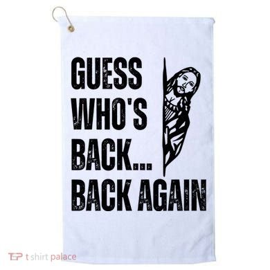 Guess Whos Back Again Jesus Easter Golf Towel