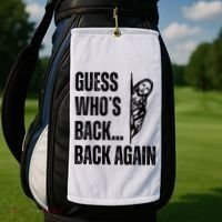 Guess Whos Back Again Jesus Easter Golf Towel thumb 2