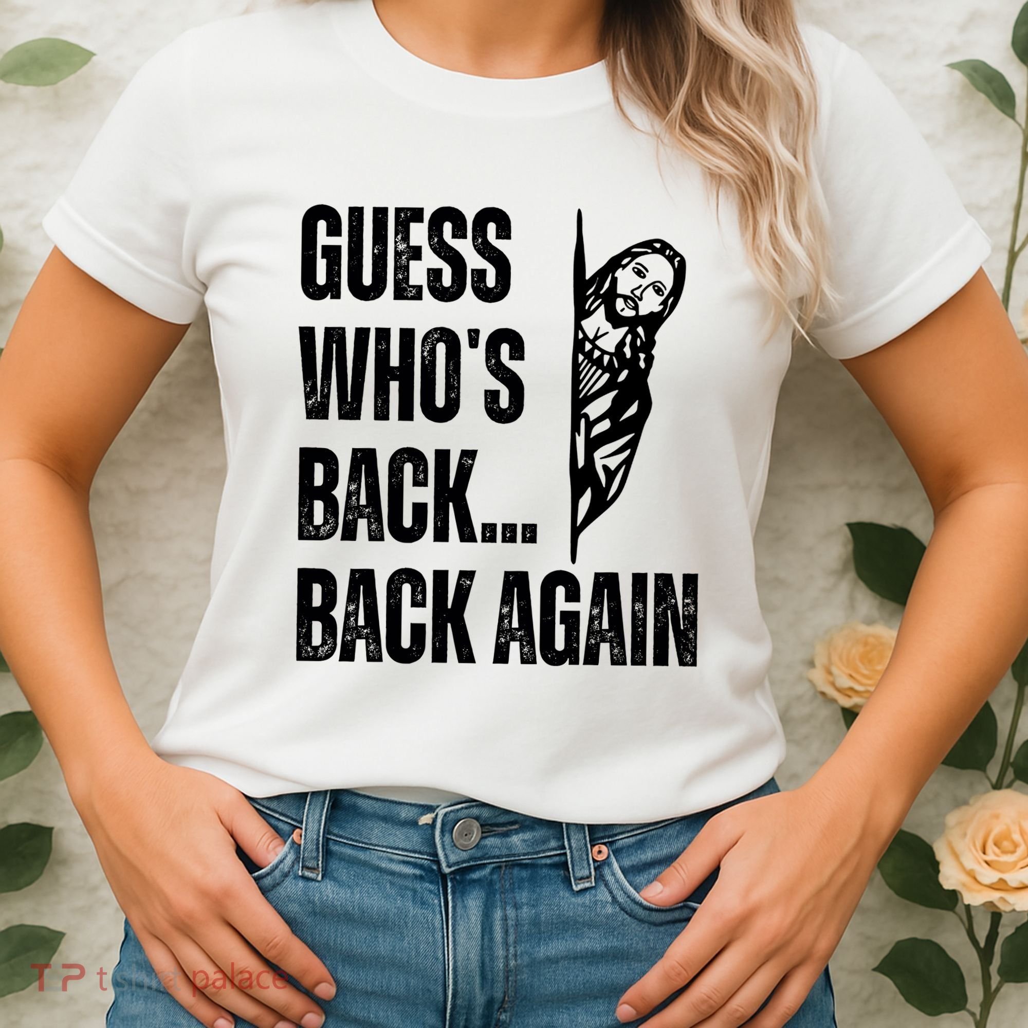 Guess Whos Back Again Jesus Easter Women's T-Shirt