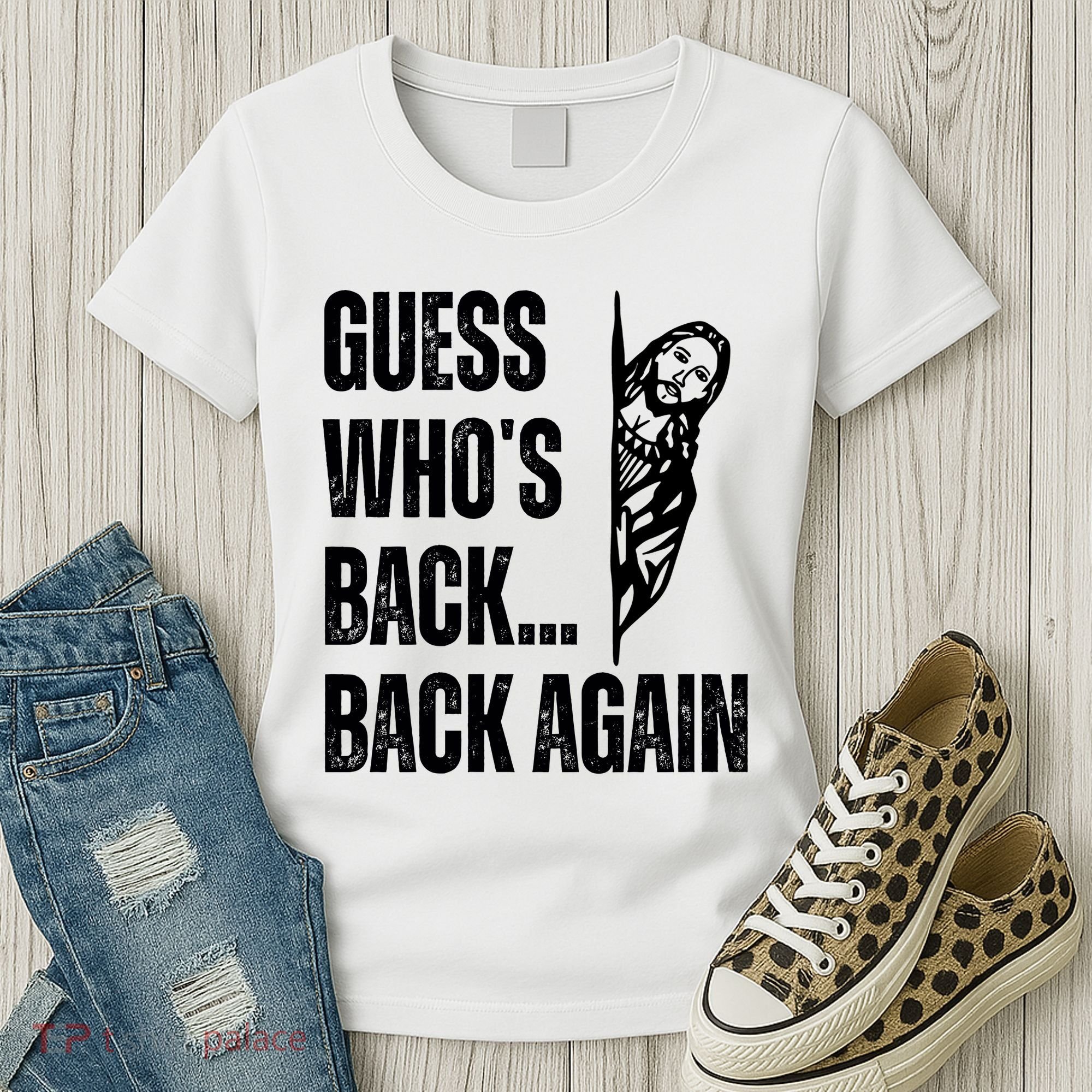 Guess Whos Back Again Jesus Easter Women's T-Shirt
