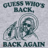 Guess Whos Back Back Again Jesus Women's Sweatshirt thumb 2
