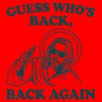 Guess Whos Back Back Again Jesus Santa Hat thumb 1