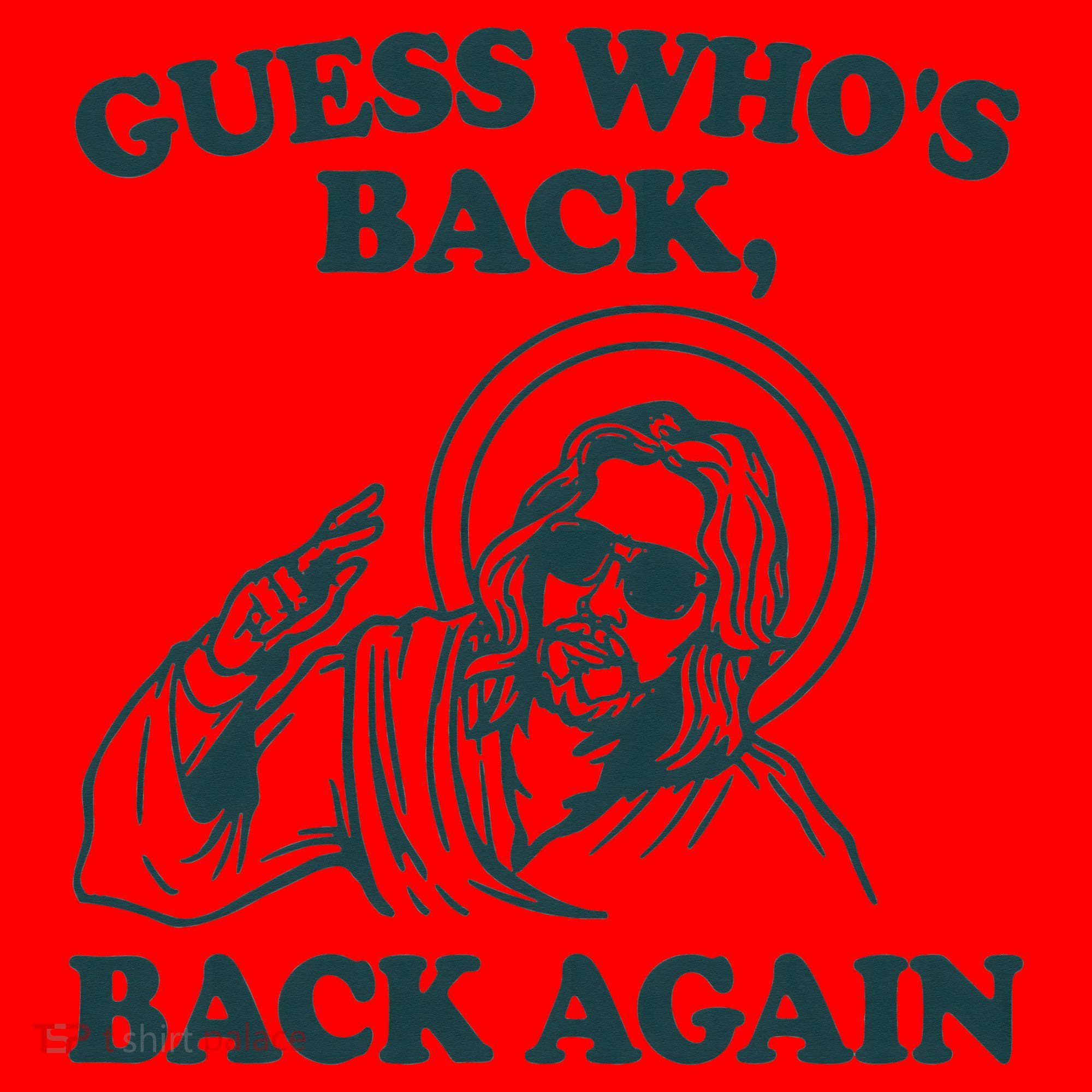 Guess Whos Back Back Again Jesus Santa Hat