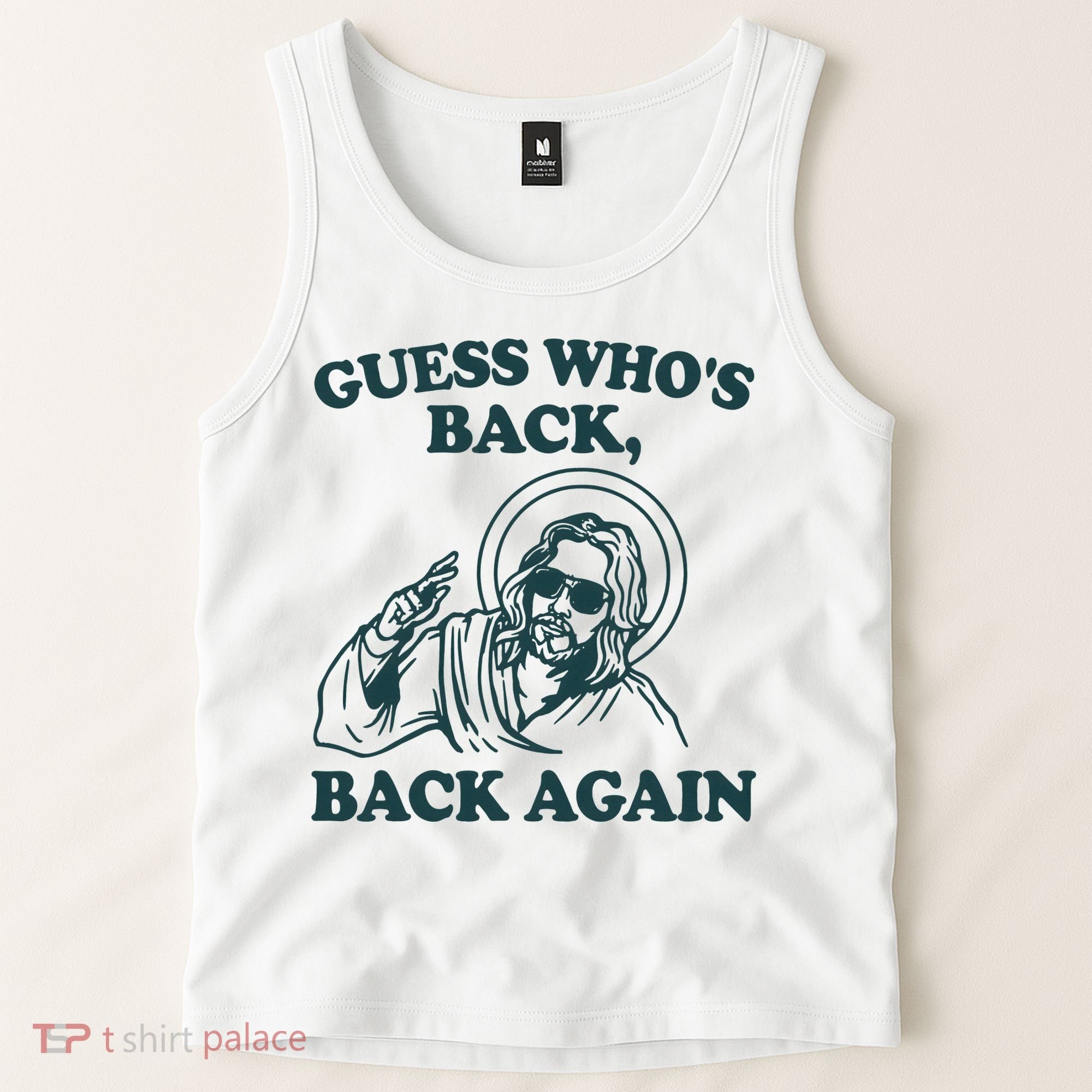 Guess Whos Back Back Again Jesus Tank Top