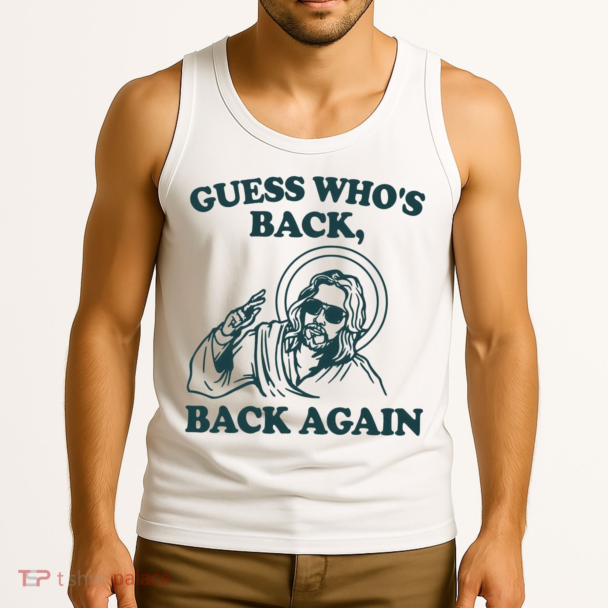 Guess Whos Back Back Again Jesus Tank Top