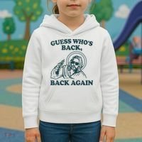 Guess Whos Back Back Again Jesus Kids Hoodie thumb 3