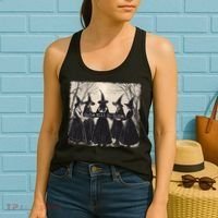 Girl Will Be Girl Witch Halloween Funny Witchy Vibes Women Women's Tank Top thumb 2