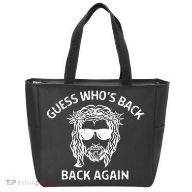 Guess Whos Back Back Again Happy Easter Jesus Christian Tote Bag