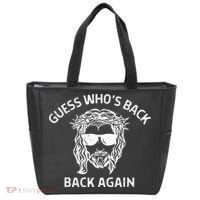 Guess Whos Back Back Again Happy Easter Jesus Christian Tote Bag thumb 0