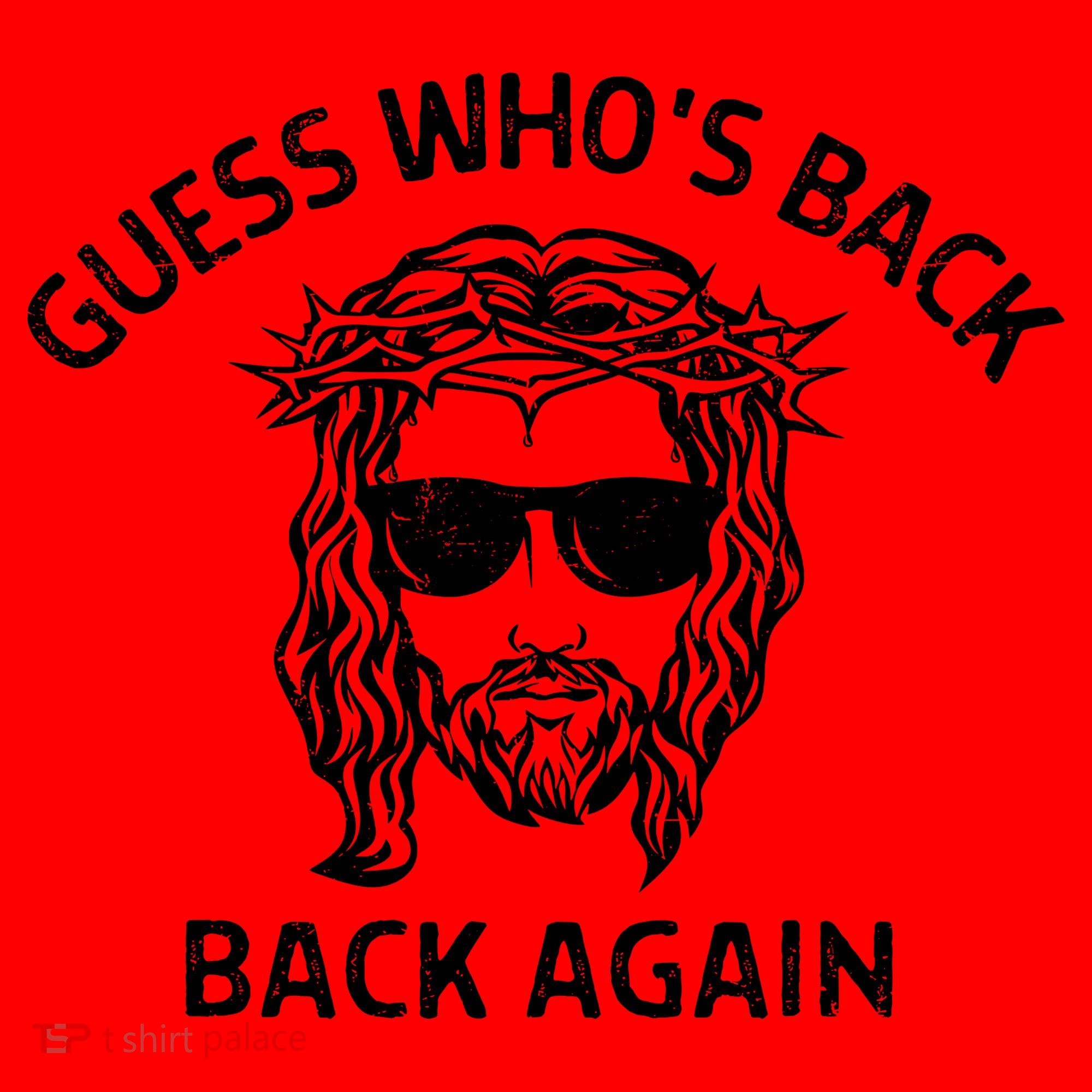 Guess Whos Back Back Again Happy Easter Jesus Christian Santa Hat