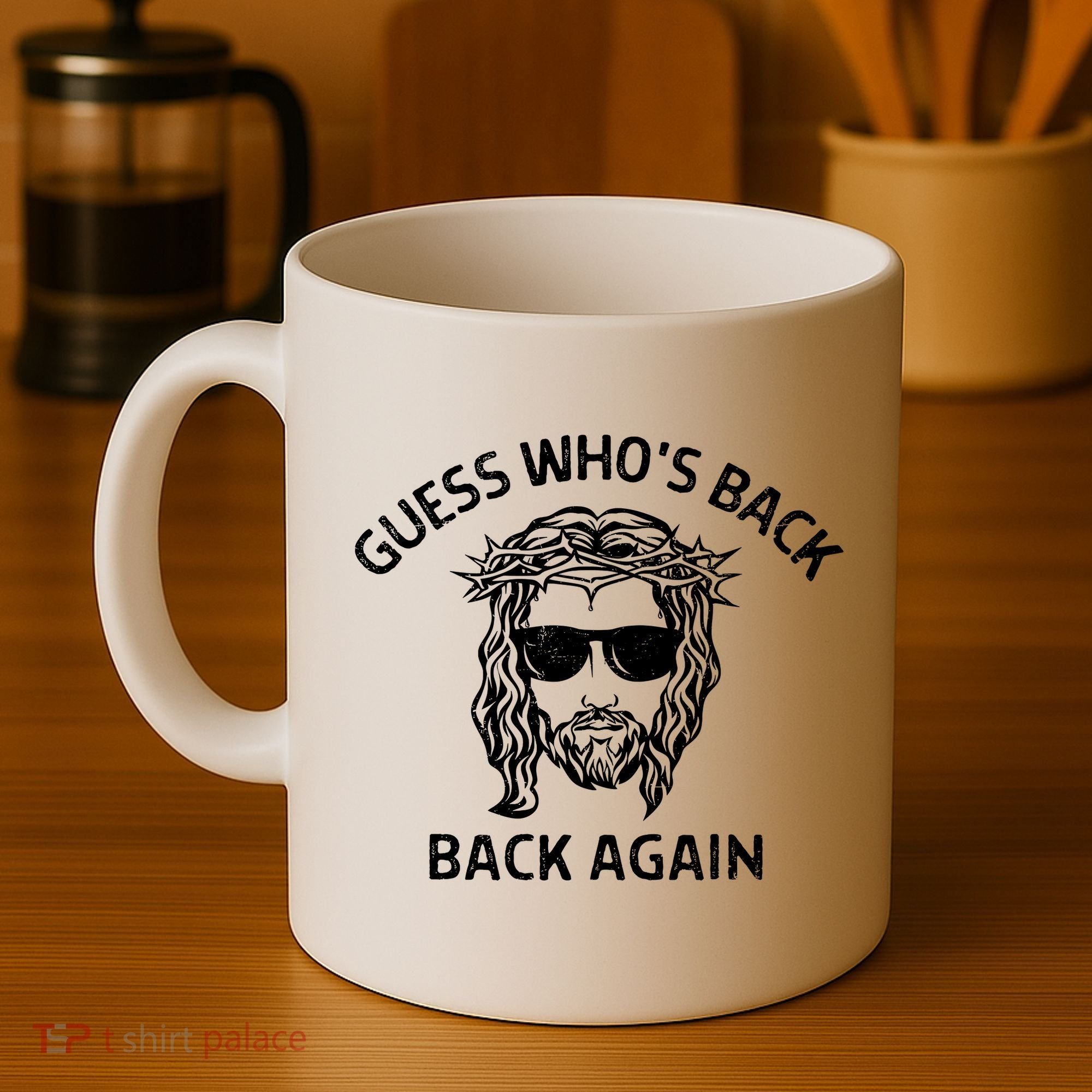 Guess Whos Back Back Again Happy Easter Jesus Christian Coffee Mug