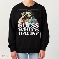 Guess Whos Back Jesus Easter Religious Catholic Women's Sweatshirt thumb 0