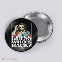 Guess Whos Back Jesus Easter Religious Catholic Button thumb 0