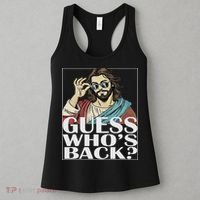 Guess Whos Back Jesus Easter Religious Catholic Women's Tank Top thumb 3