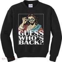 Guess Whos Back Jesus Easter Religious Catholic Kids Sweatshirt thumb 0