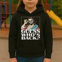 Guess Whos Back Jesus Easter Religious Catholic Kids Hoodie thumb 3