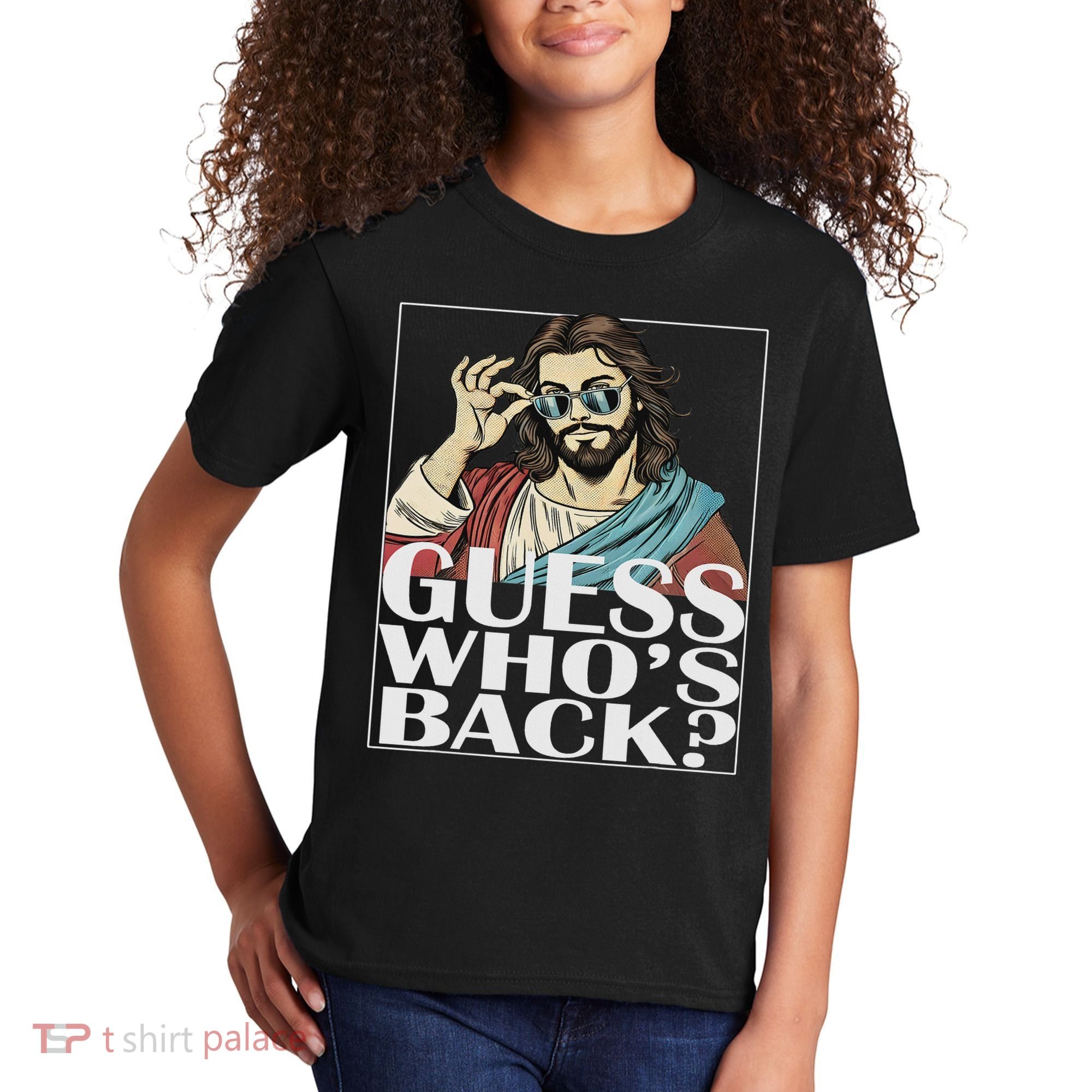 Guess Whos Back Jesus Easter Religious Catholic Kids T-Shirt