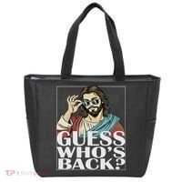 Guess Whos Back Jesus Easter Religious Catholic Tote Bag thumb 0