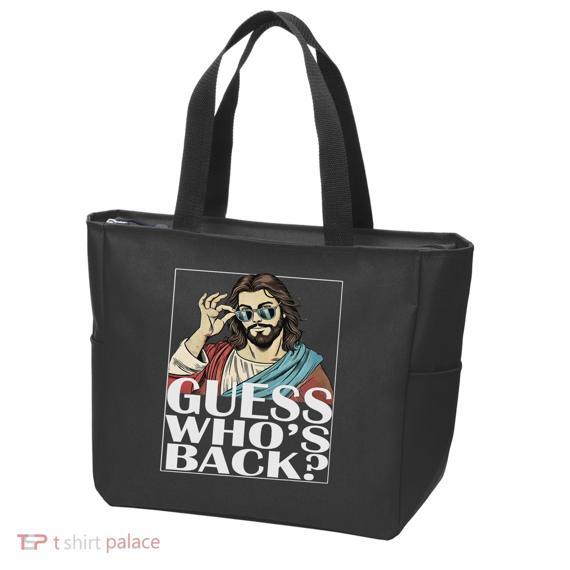 Guess Whos Back Jesus Easter Religious Catholic Tote Bag