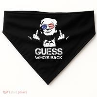 Guess WhoS Back Trump USA-Made Doggie Bandana thumb 0