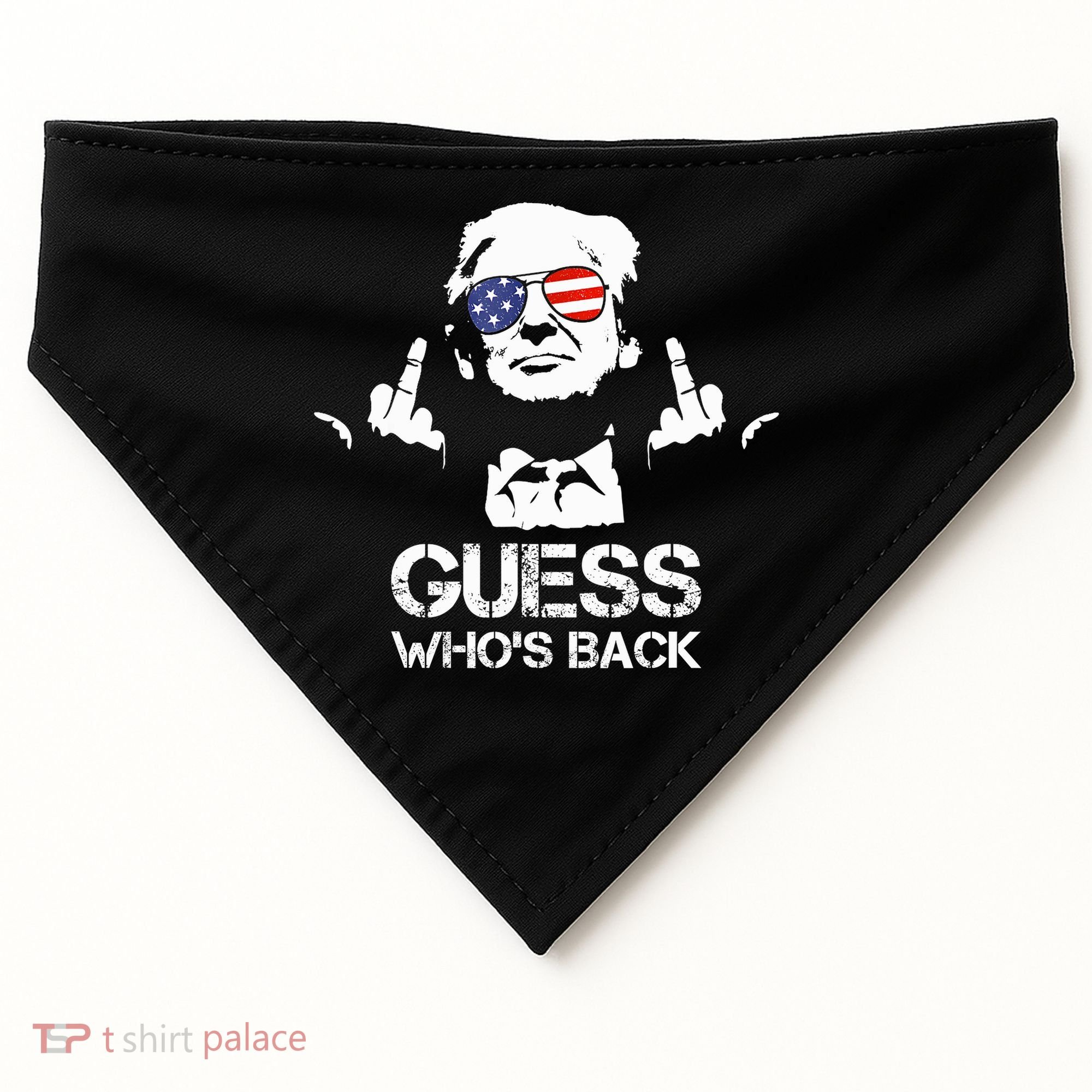 Guess WhoS Back Trump USA-Made Doggie Bandana