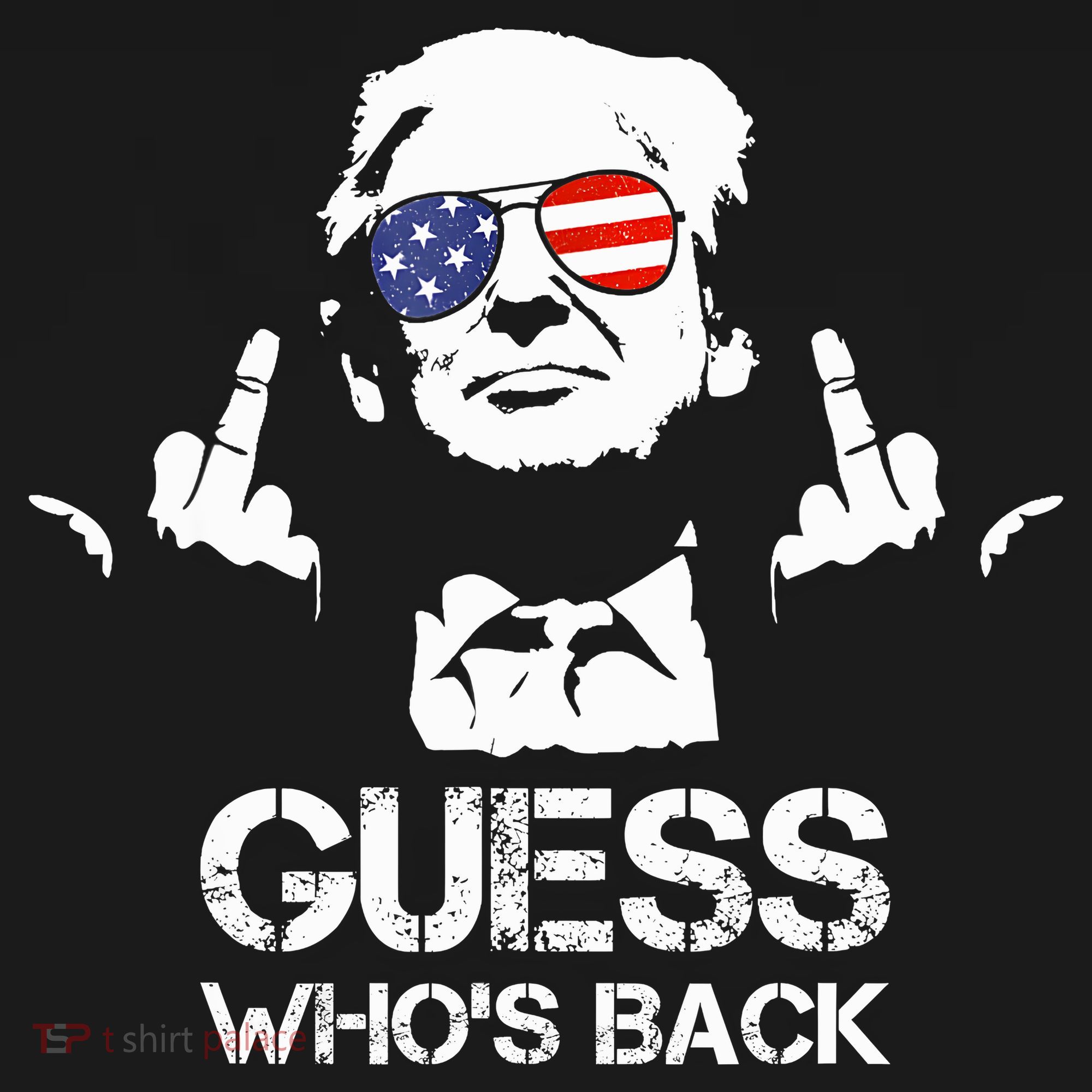 Guess WhoS Back Trump Bucket Hat