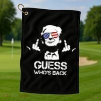 Guess WhoS Back Trump Golf Towel thumb 1