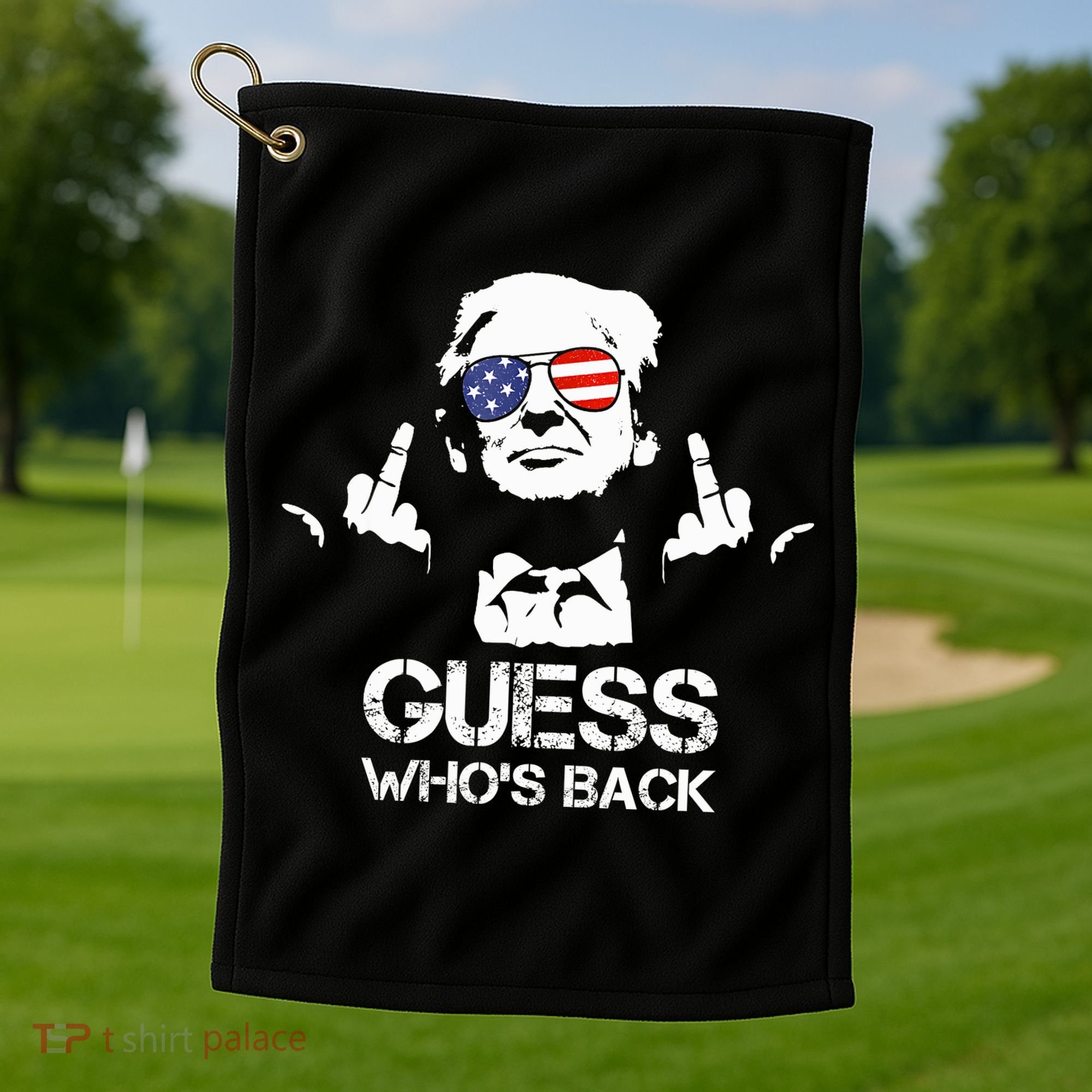 Guess WhoS Back Trump Golf Towel