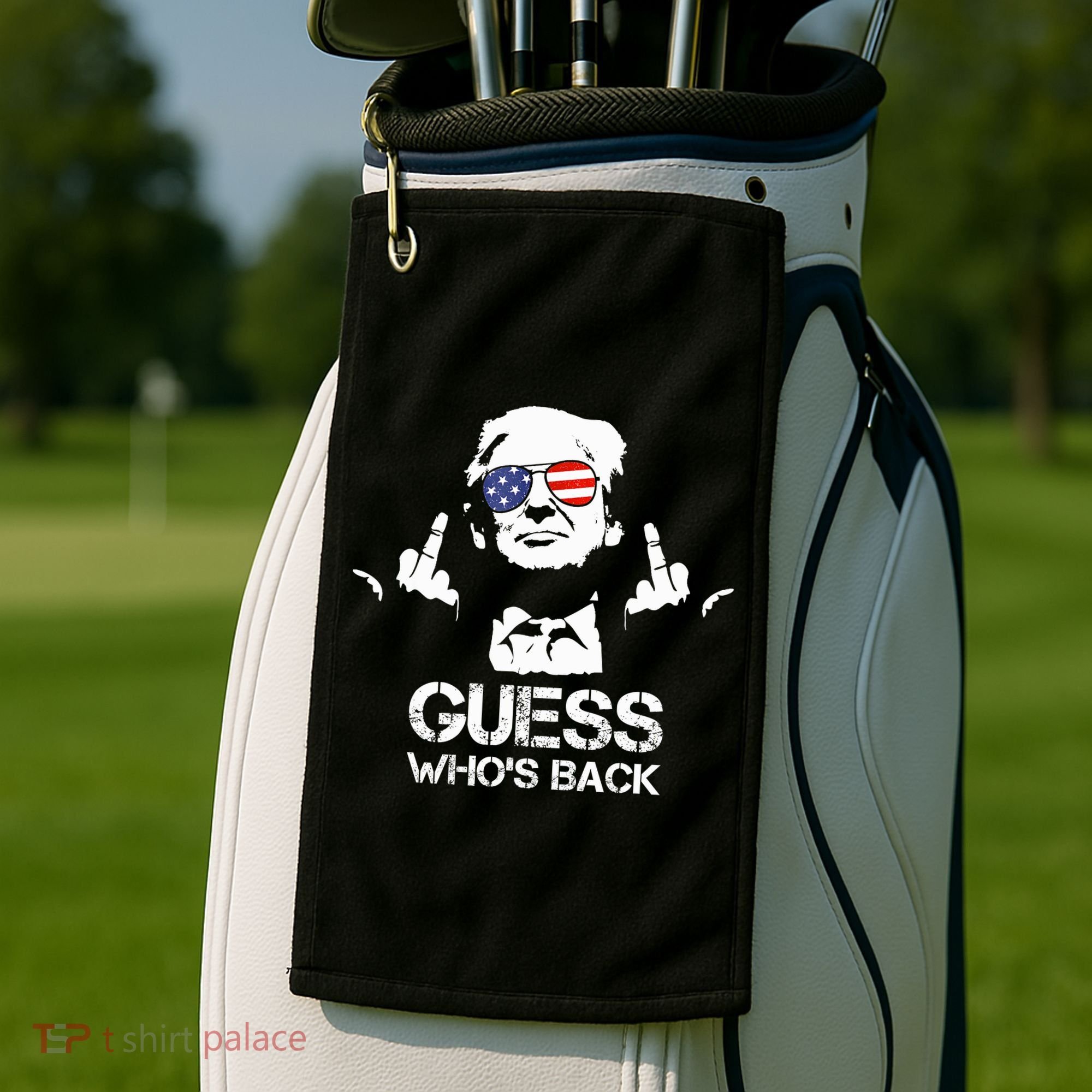 Guess WhoS Back Trump Golf Towel