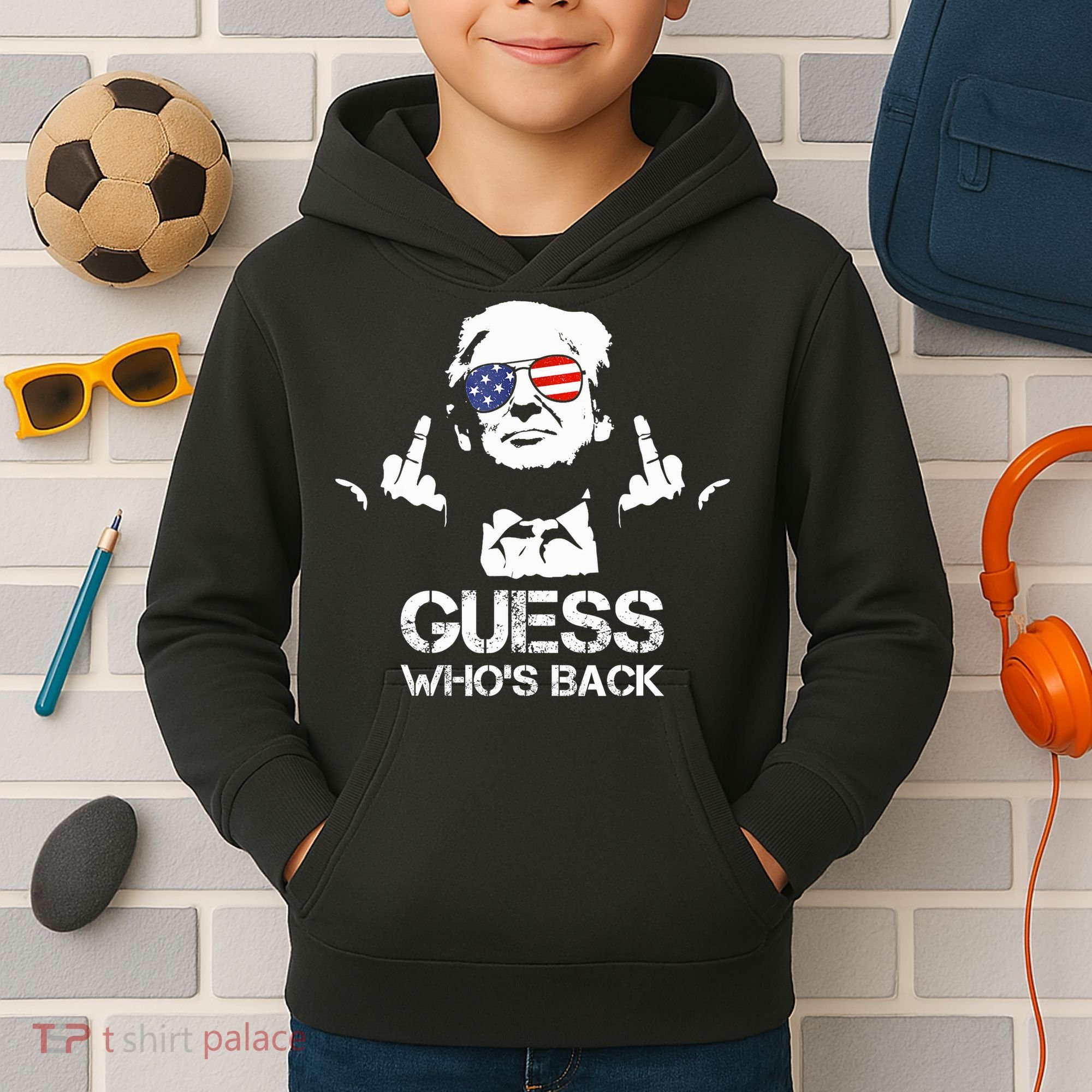 Guess WhoS Back Trump Kids Hoodie