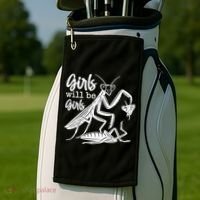 Girls Will Be Girls Praying Mantis Golf Towel thumb 2