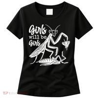 Girls Will Be Girls Praying Mantis Women's T-Shirt thumb 0