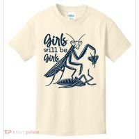Girls Will Be Girls Praying Mantis Kids T-Shirt thumb 0