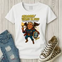 George W. Bush The Presidential Chronicles Women's T-Shirt thumb 3