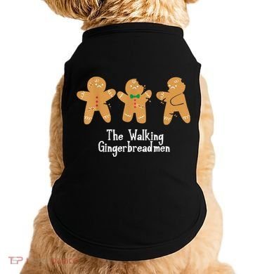 Gingerbread Walking Bread Cookie Baking Cute Christmas Doggie Tank